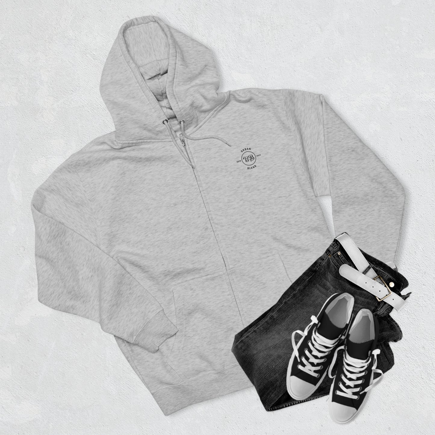 Urban Blend Unisex Zip Hoodie