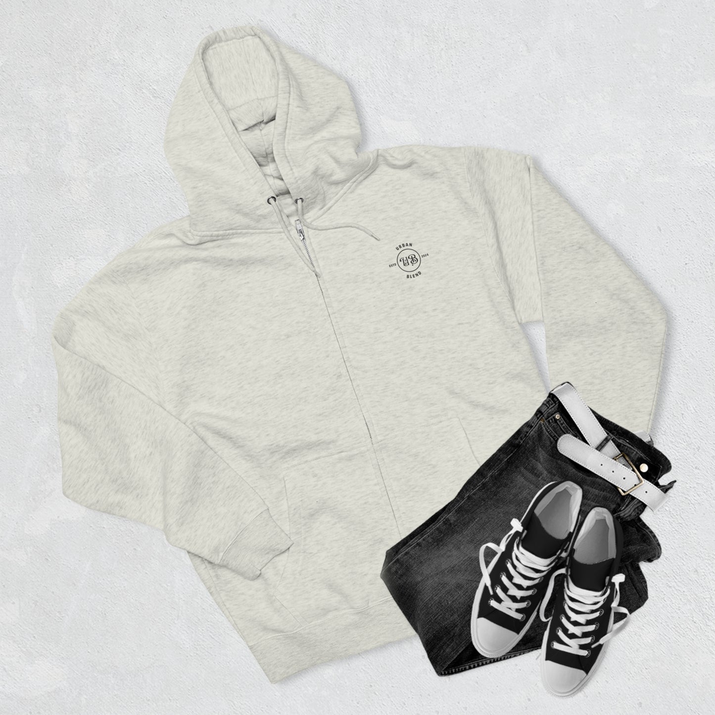 Urban Blend Unisex Zip Hoodie