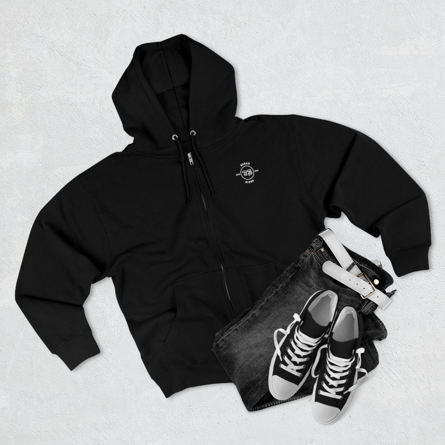 Urban Blend Unisex Zip Hoodie
