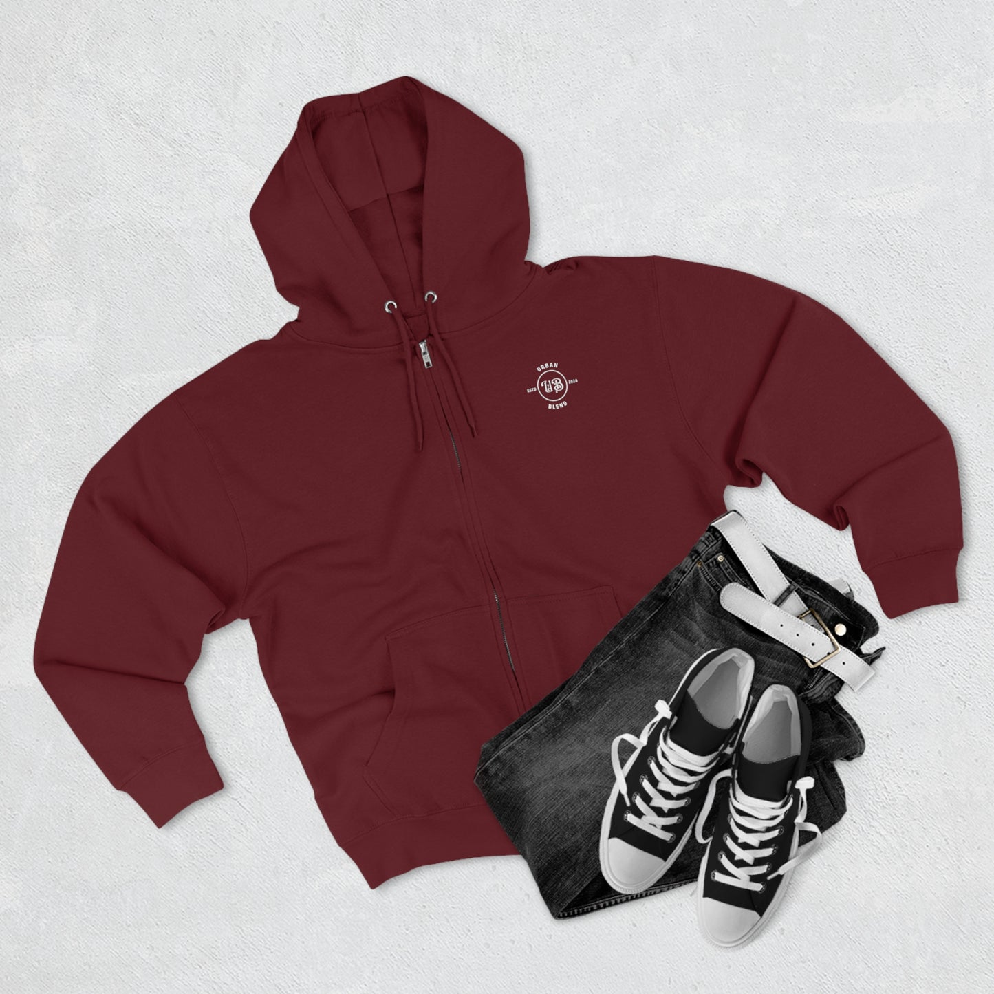 Urban Blend Unisex Zip Hoodie
