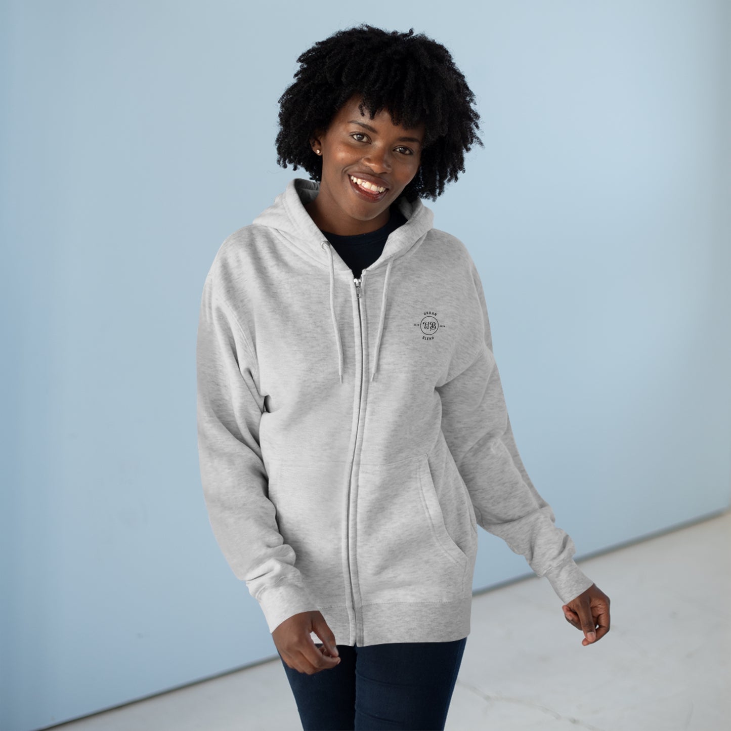 Urban Blend Unisex Zip Hoodie