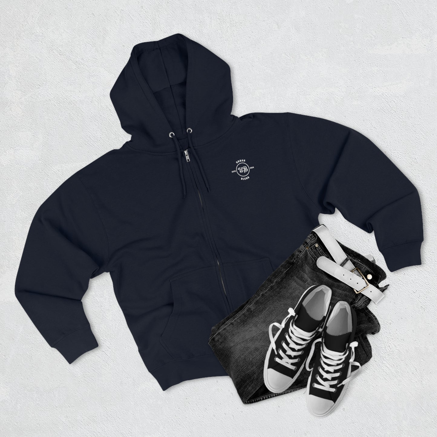 Urban Blend Unisex Zip Hoodie
