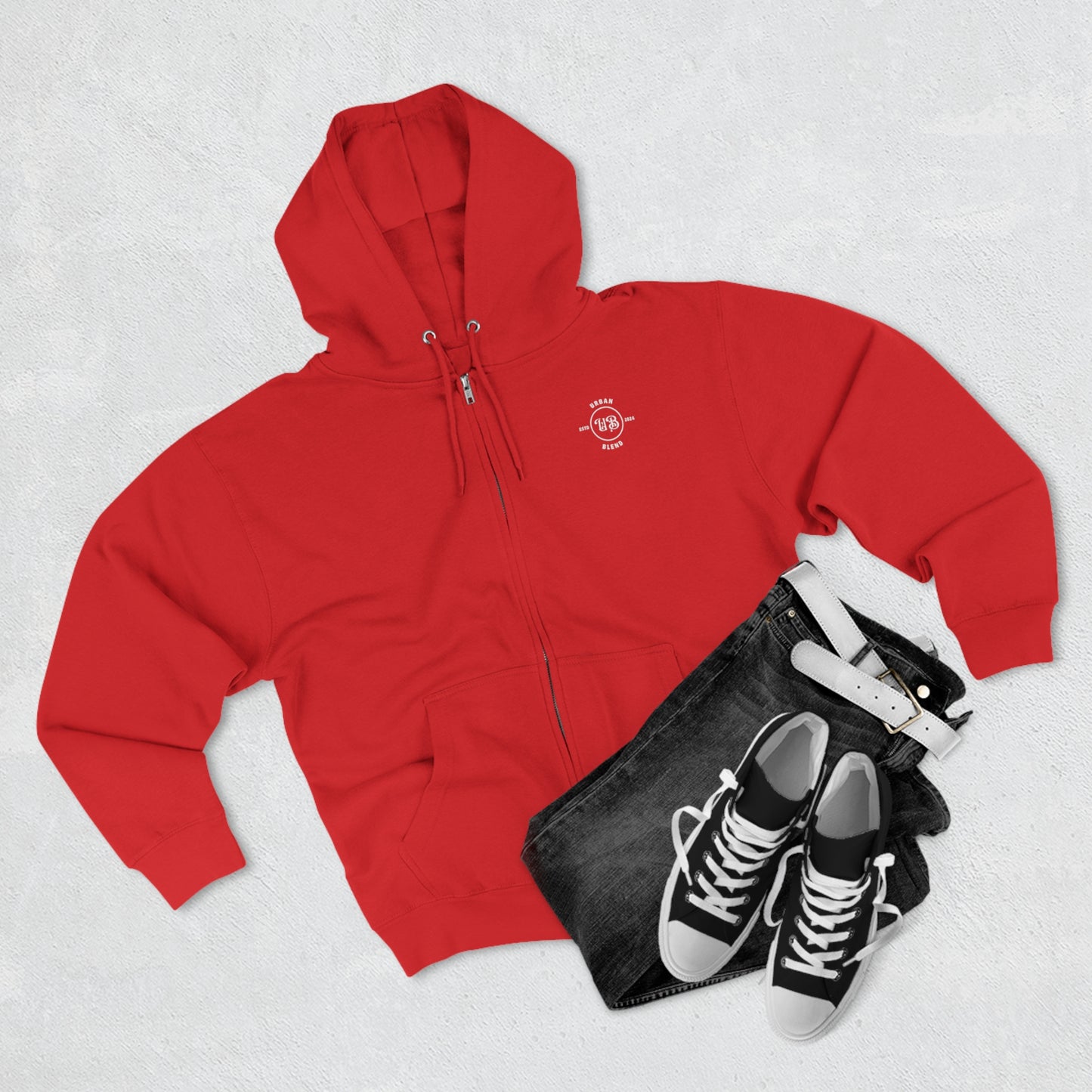 Urban Blend Unisex Zip Hoodie