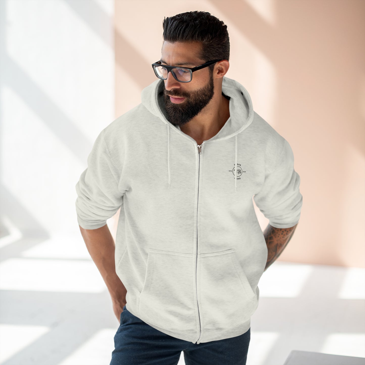 Urban Blend Unisex Zip Hoodie