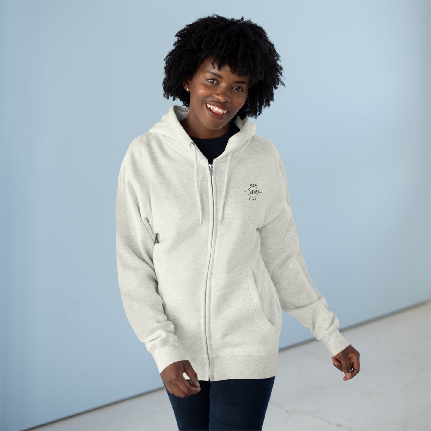Urban Blend Unisex Zip Hoodie
